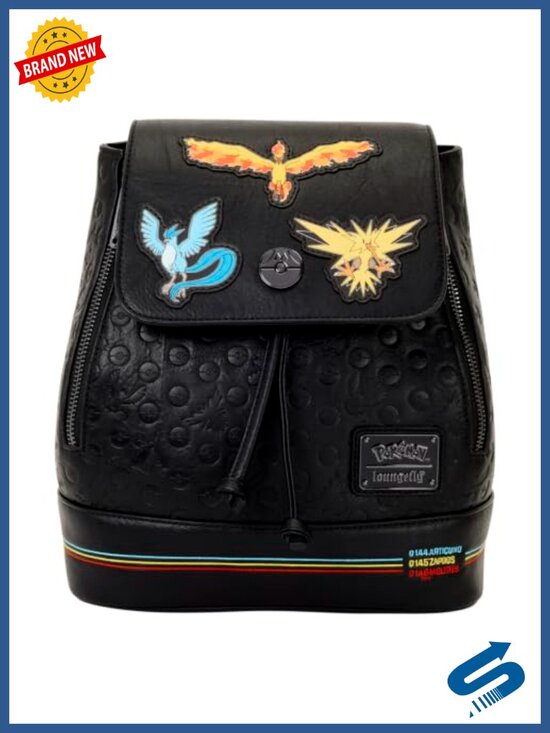 Pokémon Legendary Birds Embroidered Mini Backpack Faux Leather
